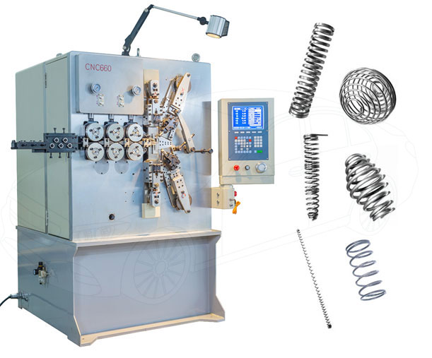 spring machine for automotive springs